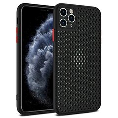 Силиконовый чехол Fusion Breathe Case для Huawei P30 Lite, черный цена и информация | Чехлы для телефонов | pigu.lt