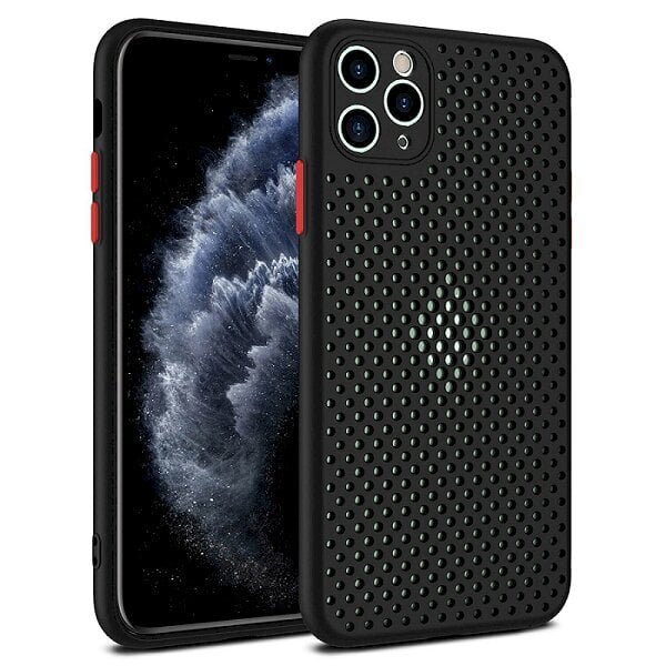„Fusion Breathe“ silikoninis telefono dėklas skirtas „Huawei P30 Lite“, juoda цена и информация | Telefono dėklai | pigu.lt