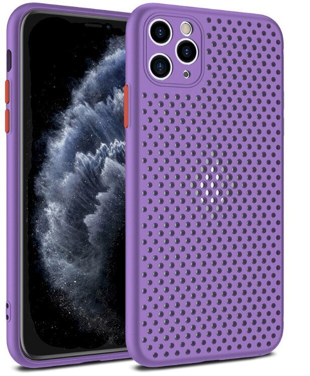 „Fusion Breathe" silikoninis telefono dėklas, skirtas „Samsung A415 Galaxy A41" violetinis kaina ir informacija | Telefono dėklai | pigu.lt