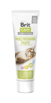 Brit Care Cat Multivitamin паста для кошек 100мл цена и информация | Витамины, добавки и средства от паразитов для кошек | pigu.lt