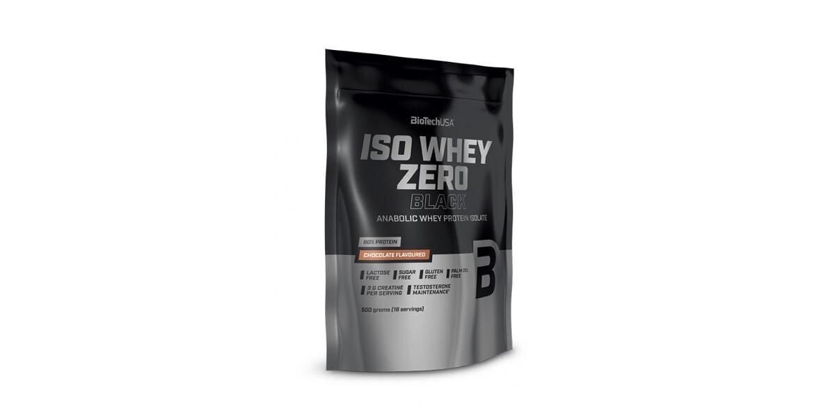 Baltymai Biotech Iso Whey Zero Black, 500 g kaina ir informacija | Baltymai | pigu.lt