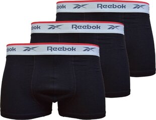 Мужские трусы Reebok Trunk Ovett C8266, 3 шт, черные цена и информация | Мужские трусы | pigu.lt