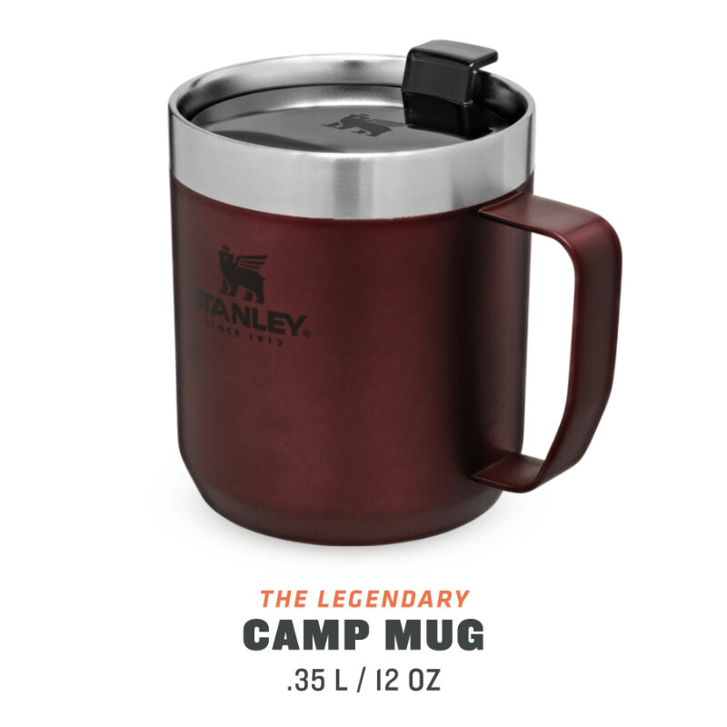 Stanley puodelis The Legendary Camp Mug Classic, 0.35 l, raudonas kaina ir informacija | Termosai, termopuodeliai | pigu.lt