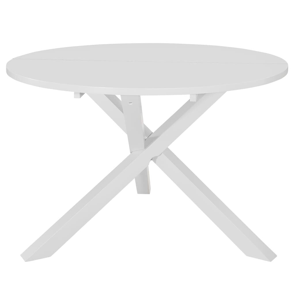 Valgomojo stalas, 120x75cm, baltas kaina ir informacija | Virtuvės ir valgomojo stalai, staliukai | pigu.lt