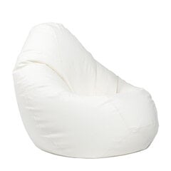 Кресло-мешок XXL SMART из искусственной кожи - белый цена и информация | Кресла-мешки и пуфы | pigu.lt