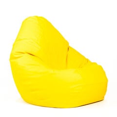 Кресло-мешок XXL SMART из искусственной кожи - желтый цена и информация | Кресла-мешки и пуфы | pigu.lt
