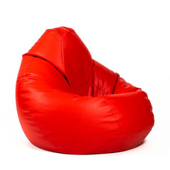 Кресло-мешок XXL SMART из искусственной кожи - красный цена и информация | Кресла-мешки и пуфы | pigu.lt