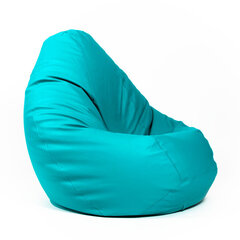 Кресло-мешок XXL SMART из искусственной кожи - бирюзовый цена и информация | Кресла-мешки и пуфы | pigu.lt