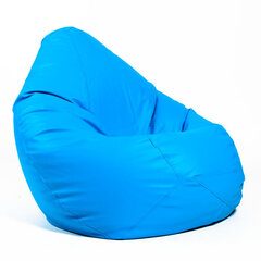 Кресло-мешок XXL SMART из искусственной кожи - синий цена и информация | Кресла-мешки и пуфы | pigu.lt