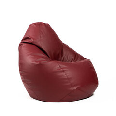 Кресло-мешок XL SMART из искусственной кожи - бордо цена и информация | Кресла-мешки и пуфы | pigu.lt
