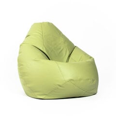 Кресло-мешок XL SMART из искусственной кожи - оливковый цена и информация | Кресла-мешки и пуфы | pigu.lt