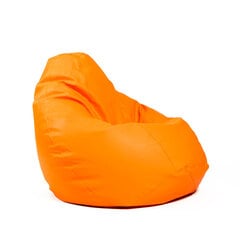 Кресло-мешок XL SMART из искусственной кожи - оранжевый цена и информация | Кресла-мешки и пуфы | pigu.lt