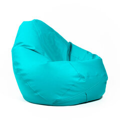 Кресло-мешок XL SMART из искусственной кожи - бирюзовый цена и информация | Кресла-мешки и пуфы | pigu.lt