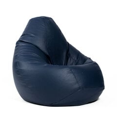 Кресло-мешок XL SMART из искусственной кожи - темно-синий цена и информация | Кресла-мешки и пуфы | pigu.lt