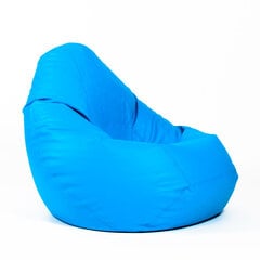 Кресло-мешок XL SMART из искусственной кожи - синий цена и информация | Кресла-мешки и пуфы | pigu.lt