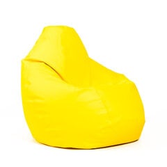 Кресло-мешок L SMART для детей из искусственной кожи - желтый цена и информация | Кресла-мешки и пуфы | pigu.lt