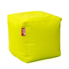 Пуф CUBE SMART из искусственной кожи - зеленый (40х40х40 см) цена и информация | Кресла-мешки и пуфы | pigu.lt