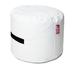 Пуф POP SMART из искусственной кожи - белый (35х45 см) цена и информация | Кресла-мешки и пуфы | pigu.lt