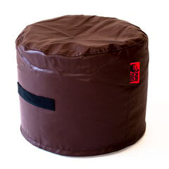 Пуф POP SMART из искусственной кожи - коричневый (35х45 см) цена и информация | Кресла-мешки и пуфы | pigu.lt
