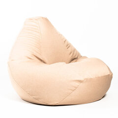 Кресло-мешок XXL COZY из мебельной ткани - бежевый цена и информация | Кресла-мешки и пуфы | pigu.lt