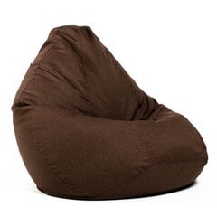Кресло-мешок XXL COZY из мебельной ткани - коричневый цена и информация | Кресла-мешки и пуфы | pigu.lt