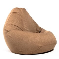 Кресло-мешок XXL COZY из мебельной ткани - латте цена и информация | Кресла-мешки и пуфы | pigu.lt