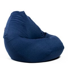 Кресло-мешок XXL COZY из мебельной ткани - темно-синий цена и информация | Кресла-мешки и пуфы | pigu.lt