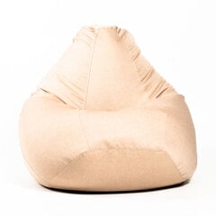 Кресло-мешок XL COZY из мебельной ткани - бежевый цена и информация | Кресла-мешки и пуфы | pigu.lt