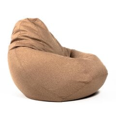 Кресло-мешок XL COZY из мебельной ткани - латте цена и информация | Кресла-мешки и пуфы | pigu.lt