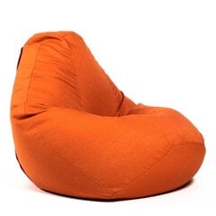 Klasikinis sėdmaišis XL COZY iš baldinio audinio - oranžinė kaina ir informacija | Sėdmaišiai ir pufai | pigu.lt