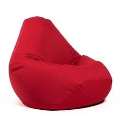 Кресло-мешок XL COZY из мебельной ткани - Красный цена и информация | Кресла-мешки и пуфы | pigu.lt