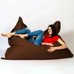 Кресло-мешок NUBI COZY из мебельной ткани - коричневый цена и информация | Кресла-мешки и пуфы | pigu.lt