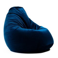 Кресло-мешок XL TREND из велюровой ткани - синий цена и информация | Кресла-мешки и пуфы | pigu.lt