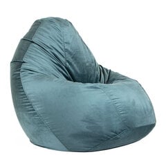 Кресло-мешок XL TREND из велюровой ткани - бирюзовый цена и информация | Кресла-мешки и пуфы | pigu.lt