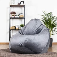 Кресло-мешок XXL TREND из велюровой ткани - красный цена и информация | Кресла-мешки и пуфы | pigu.lt