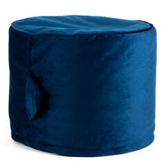 Пуф POP TREND из велюровой ткани - синий (35х45 см) цена и информация | Кресла-мешки и пуфы | pigu.lt