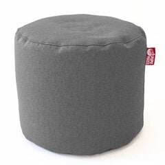 Пуф POP COZY из искусственной кожи - серый (35х45 см) цена и информация | Кресла-мешки и пуфы | pigu.lt