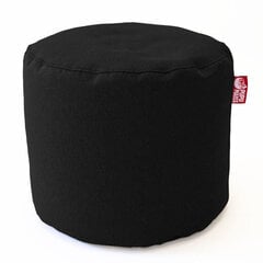 Пуф POP COZY из искусственной кожи - черный (35х45 см) цена и информация | Кресла-мешки и пуфы | pigu.lt