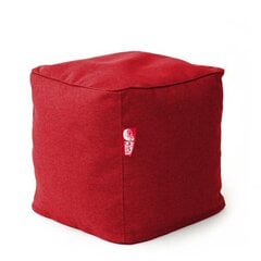 Пуф CUBE COZY из искусственной кожи - красный (35х45 см) цена и информация | Кресла-мешки и пуфы | pigu.lt