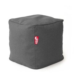 Пуф CUBE COZY из искусственной кожи - черный (35х45 см) цена и информация | Кресла-мешки и пуфы | pigu.lt