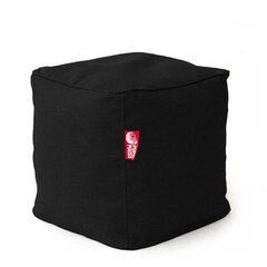 Пуф CUBE COZY из искусственной кожи - серый (35х45 см) цена и информация | Кресла-мешки и пуфы | pigu.lt