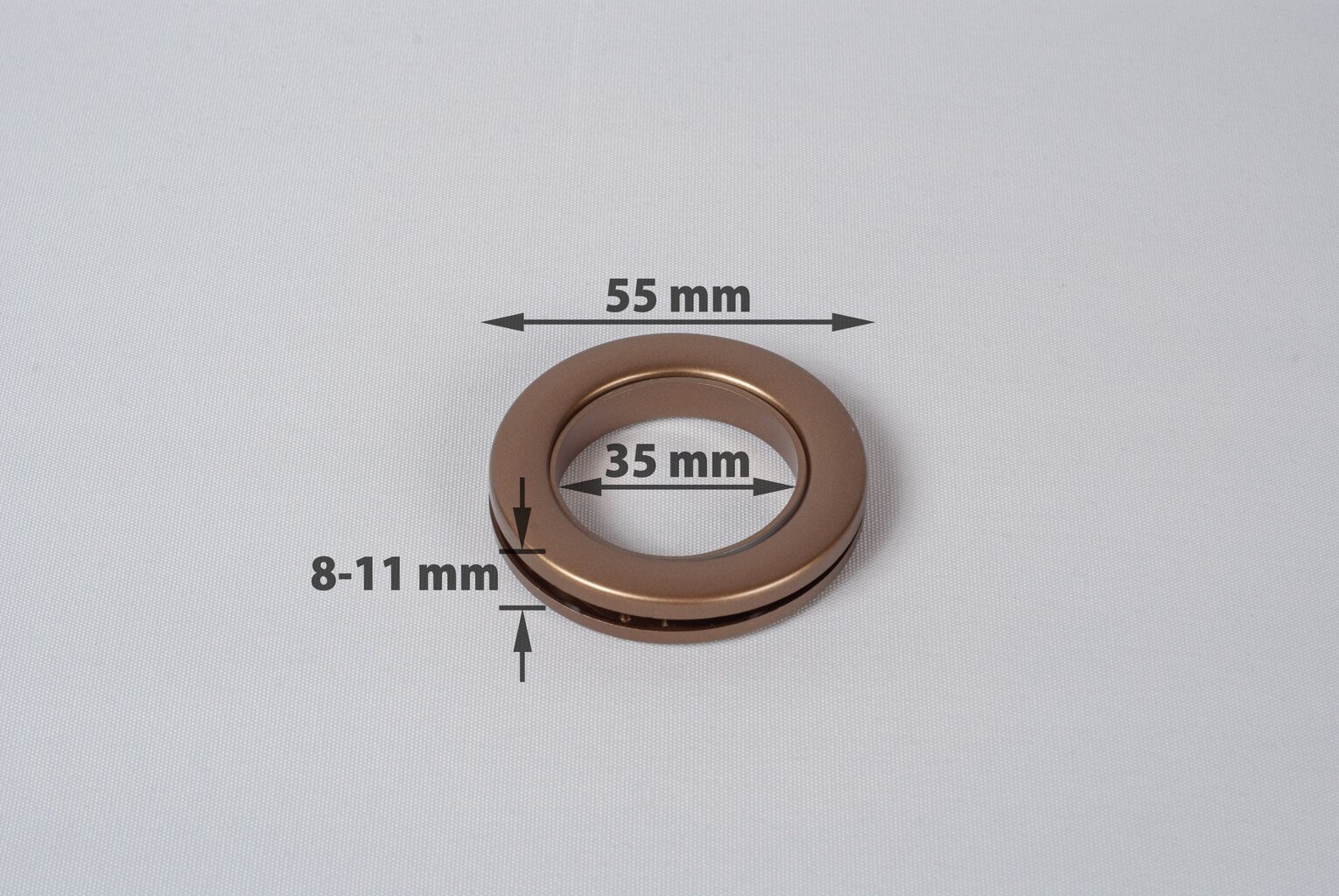 Universalūs suspaudžiami žiedai užuolaidoms 35mm, sendinto aukso spalva, 10 vnt. цена и информация | Užuolaidos | pigu.lt