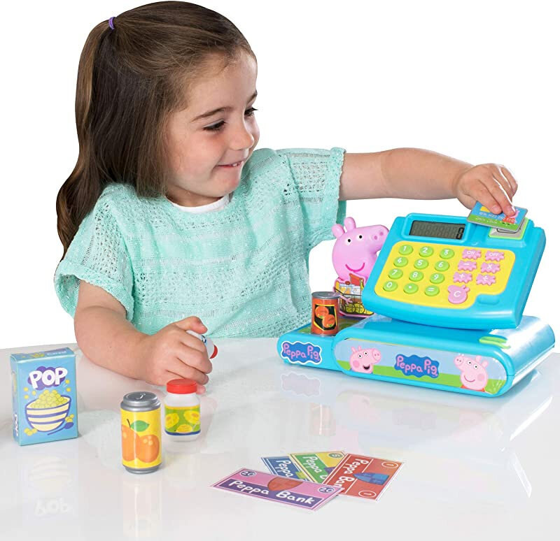 Žaislinis kasos aparatas su priedais Kiaulytė Pepa (Peppa Pig) kaina ir informacija | Žaislai mergaitėms | pigu.lt