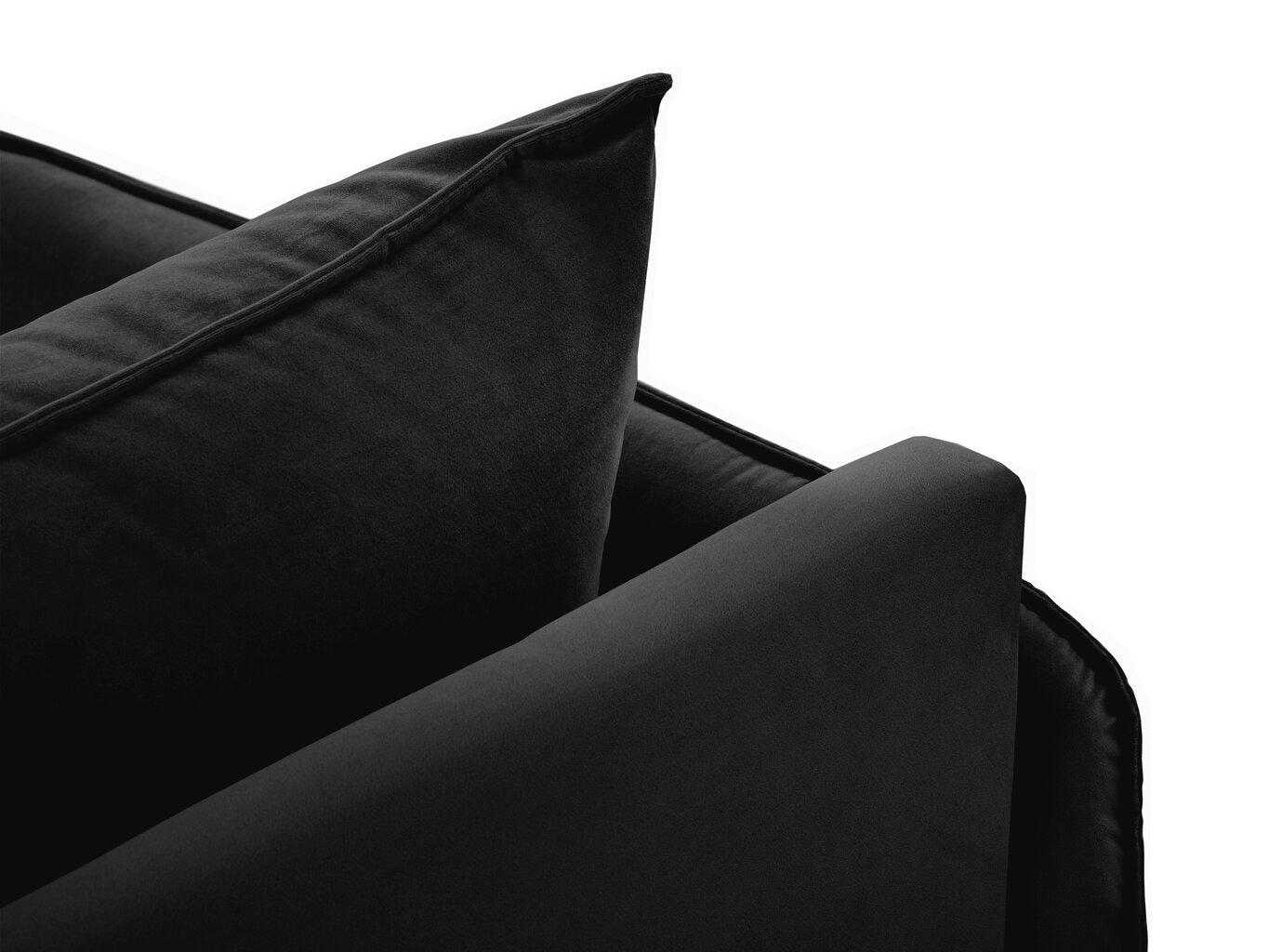 Minkštų baldų komplektas Cosmopolitan Design Florence, juodas kaina ir informacija | Minkštų baldų komplektai | pigu.lt