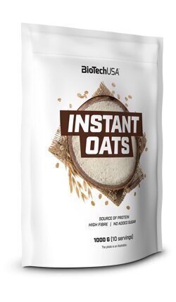 Biotech Instant Oats, 1000 g kaina ir informacija | Funkcinis maistas (supermaistas) | pigu.lt