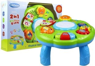 Развивающий столик со звуками и огоньками 2in1 цена и информация | Игрушки для малышей | pigu.lt