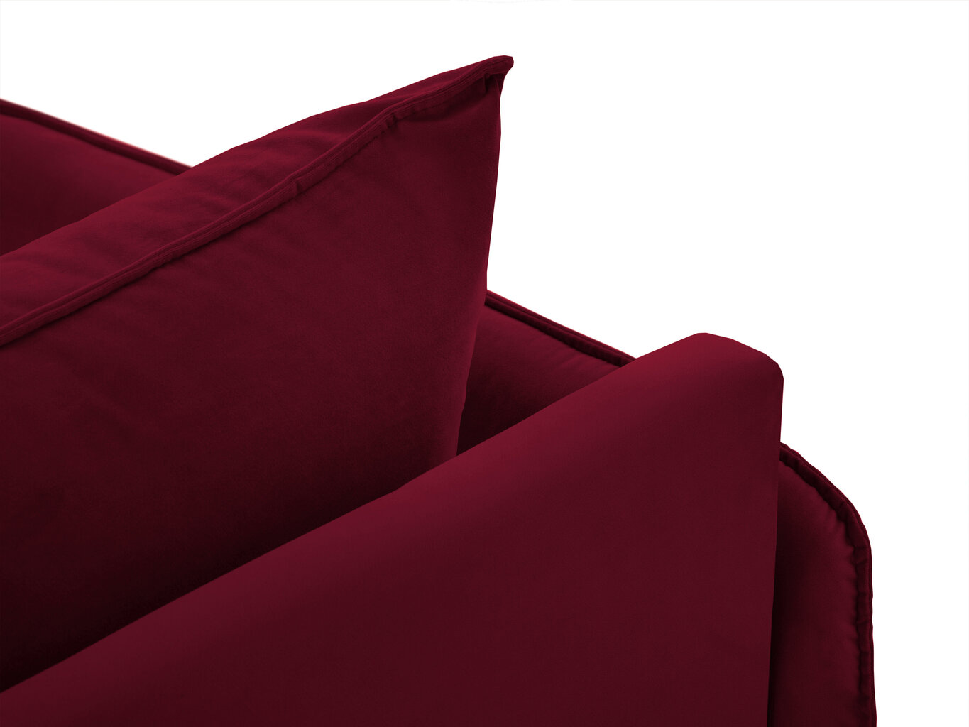 Minkštų baldų komplektas Cosmopolitan Design Vienna, raudonas kaina ir informacija | Minkštų baldų komplektai | pigu.lt