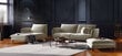 Minkštų baldų komplektas Cosmopolitan Design Vienna, smėlio spalvos aksomas kaina ir informacija | Minkštų baldų komplektai | pigu.lt
