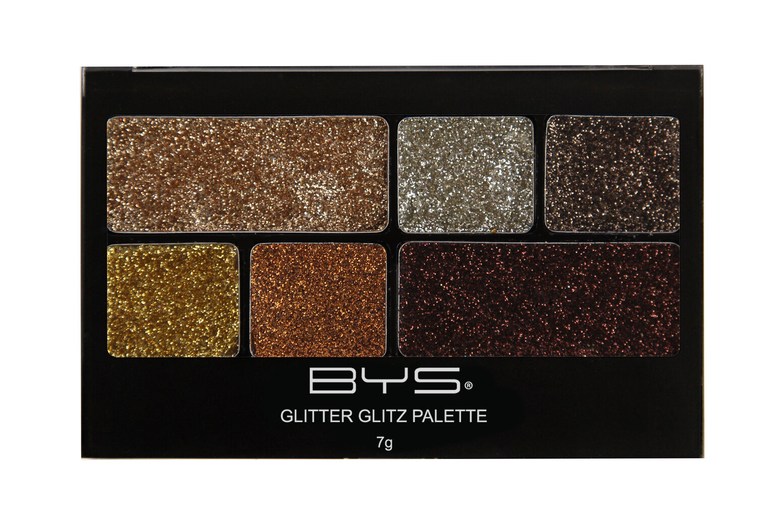 BYS Akių šešėliai Glitter Glitz Lustre Metals 6 spalvos kaina ir informacija | Akių šešėliai, pieštukai, blakstienų tušai, serumai | pigu.lt