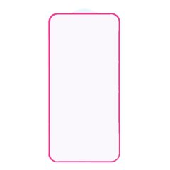 Защитное стекло  SILICONE EDGE для iPhone 7PLUS/8PLUS PINK цена и информация | Защитные пленки для телефонов | pigu.lt